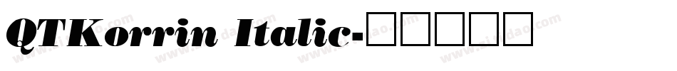 QTKorrin Italic字体转换